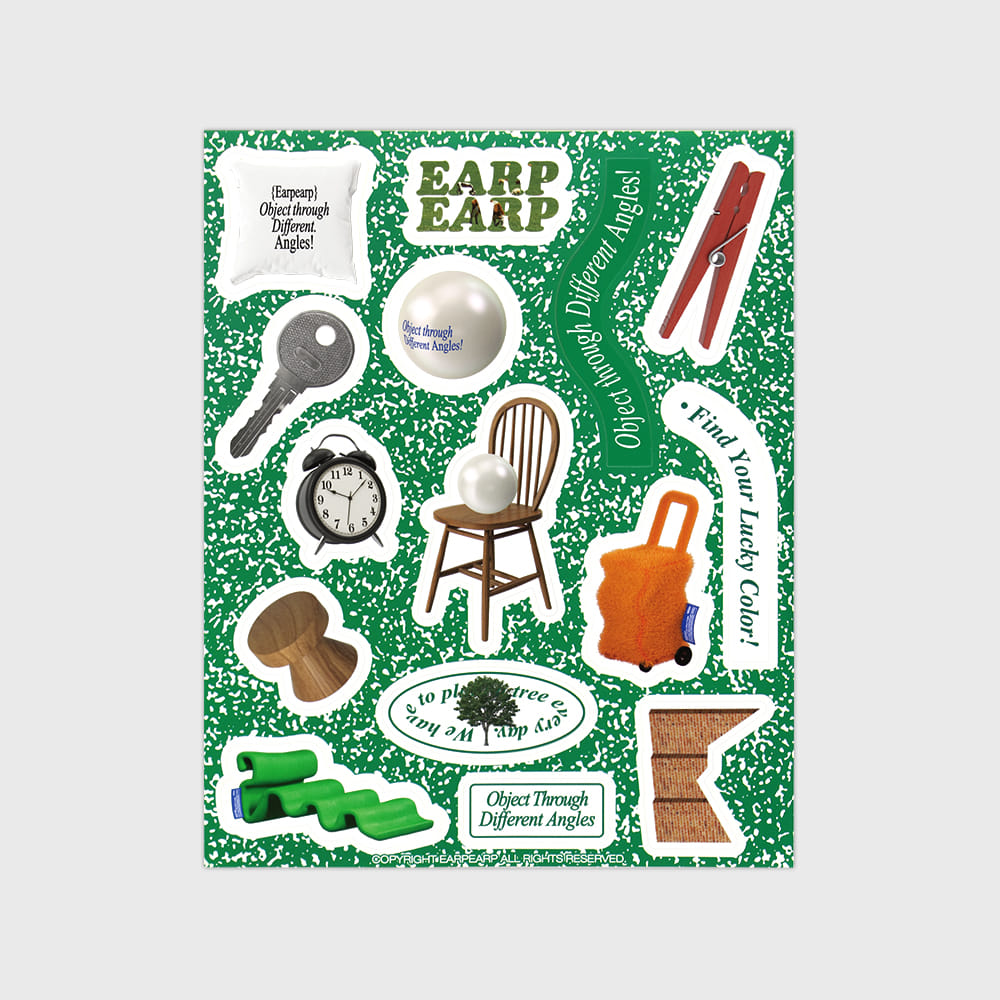 EARP UNIQUE OBJECT-GREEN(스티커)
