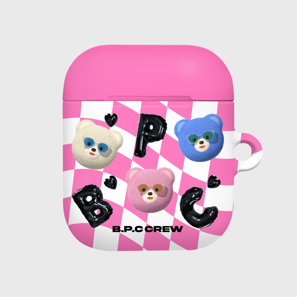CHECKER BOARD BPC FACE-PINK(에어팟-하드)